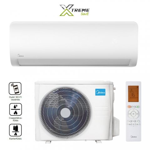 Midea MG2X-24-SP Xtreme Save, 7,1kW hűtő-fűtő oldalfali split klíma szett,  A++/A+, Wifi - Split klíma