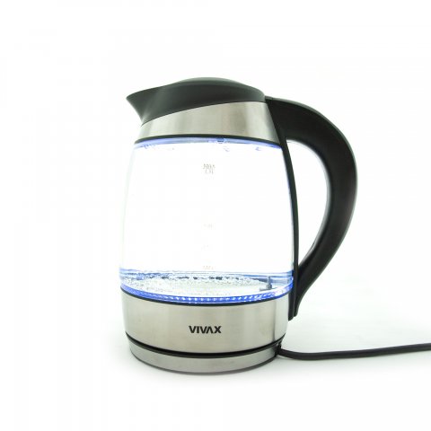 Vivax WH180TC vízforraló, 1,8 liter, 2200W, hőfokszabályzós, LED világítással - Vízforraló