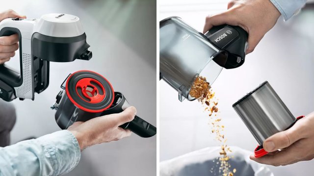 Bosch BBS711W akkumulátoros porszívó, 18V, 3Ah, fehér - Porszívó, takarítógép