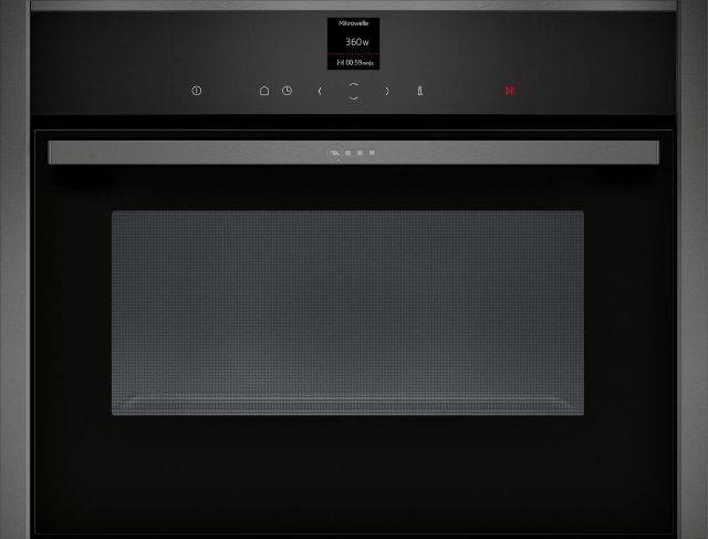 Neff C17UR02G0 N70 beépíthető mikrohullámú sütő, 36 liter, 900W, grafitszürke - Beépíthető Mikrosütő, Gőzpároló