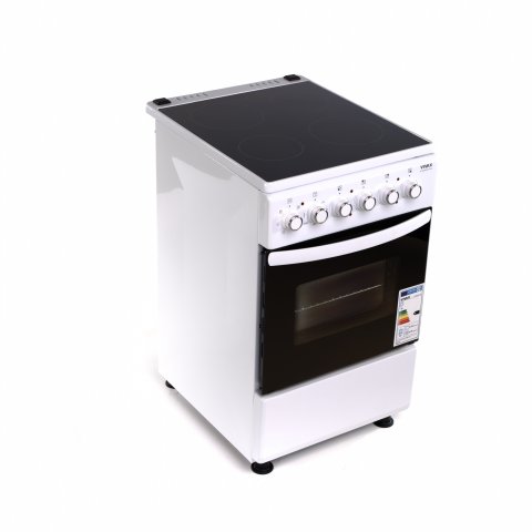 Vivax FC-04502VCF WH szabadonálló kerámialapos tűzhely, 50cm, A, fehér - Tűzhely