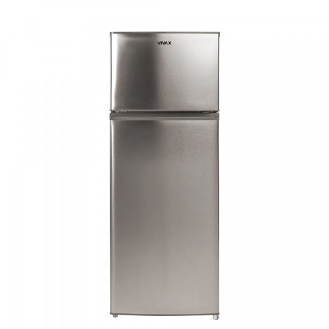 Vivax DD207EX felülfagyasztós hűtőszekrény, 163+41 liter, E, inox szín - Szabadonálló hűtő, hűtőszekrény