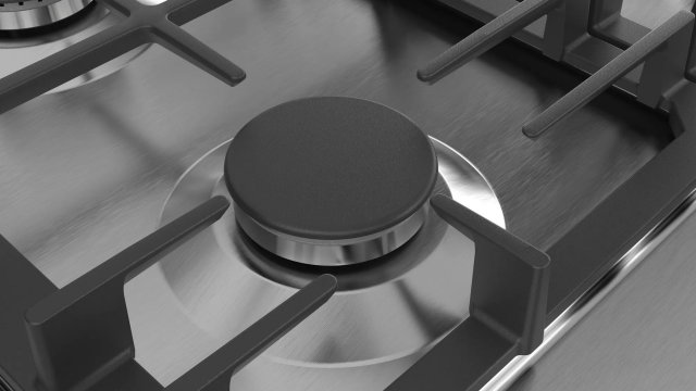 Bosch PCQ7A5B90 beépíthető gázfőzőlap, 75cm, 5 égő, inox - Gázfőzőlap