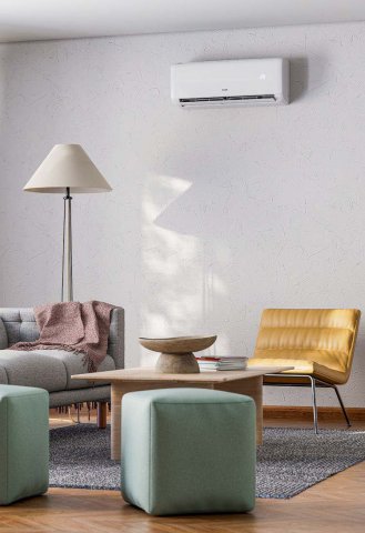 Aux Gamma 3R ASW-H12C5B4 / QGR3DI-C0-5 3,5kW,  hűtő-fűtő, split klíma szett, A++/A+, Wifi, fehér  - Split klíma