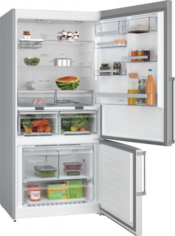 Bosch KGN86AIDR kombinált hűtőszekrény 479+152 liter, D, NoFrost, inox - Szabadonálló hűtő, hűtőszekrény