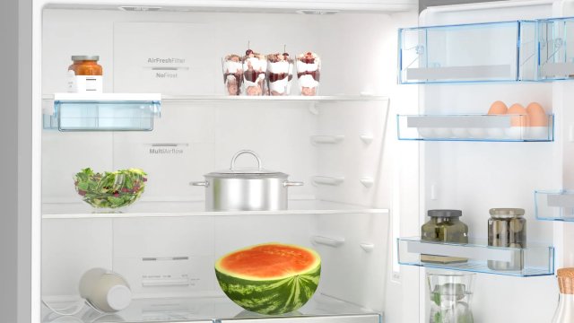 Bosch KGN86AIDR kombinált hűtőszekrény 479+152 liter, D, NoFrost, inox - Szabadonálló hűtő, hűtőszekrény