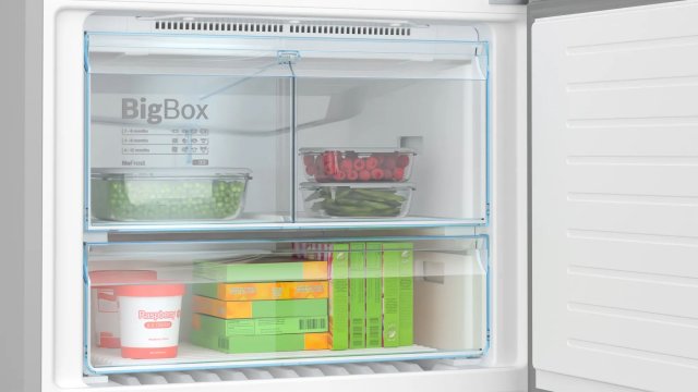 Bosch KGN86AIDR kombinált hűtőszekrény 479+152 liter, D, NoFrost, inox - Szabadonálló hűtő, hűtőszekrény