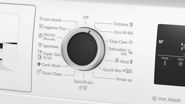 Bosch WAN2426NBY Serie 4 elöltöltős mosogép, 8kg, 1200 fordulat, A, Iron Assist - Elöltöltős mosógép, mosó-szárító