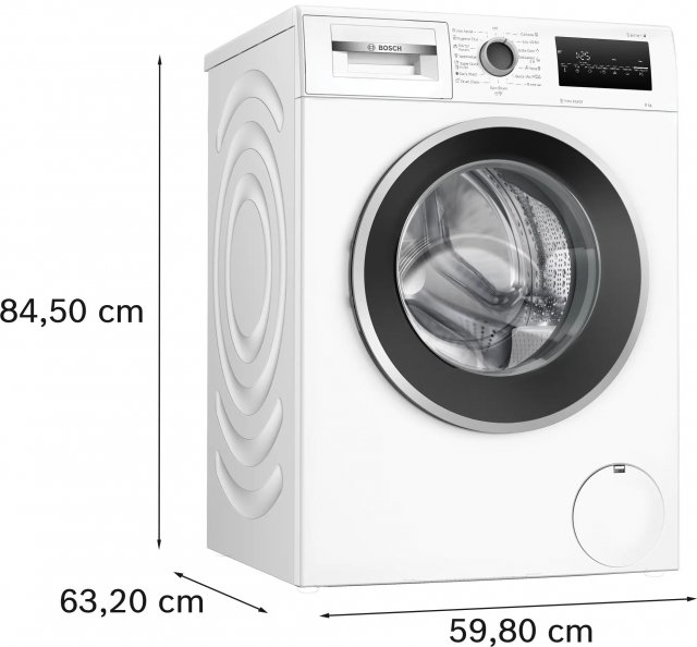 Bosch WAN2426NBY Serie 4 elöltöltős mosogép, 8kg, 1200 fordulat, A, Iron Assist - Elöltöltős mosógép, mosó-szárító