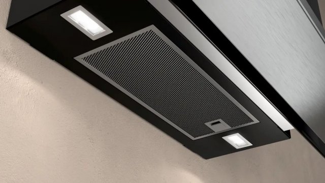 Neff D95FRW1S2  falra szerelhető elszívó, 90cm, fekete üveg, 717/578m3/h, B - Páraelszívó