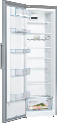 Bosch KSV36VLEP egyajtós hűtőszekrény, 346 liter, E, festett szálcsiszolt acél színű - Szabadonálló hűtő, hűtőszekrény
