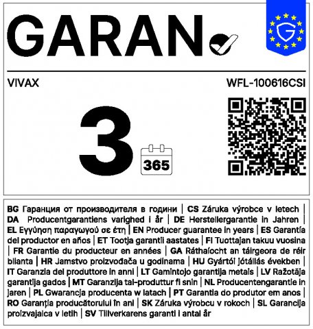 Vivax WFL100616CSI keskeny elöltöltős mosógép, 6kg, 1000 fordulat, A - Elöltöltős mosógép, mosó-szárító
