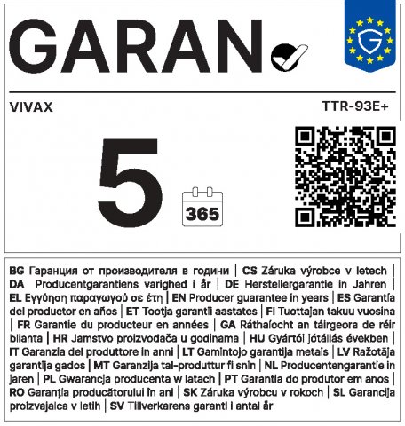 Vivax TTR93E+ egyajtós hűtőszekrény, 68+12 liter, E, fehér - Szabadonálló hűtő, hűtőszekrény