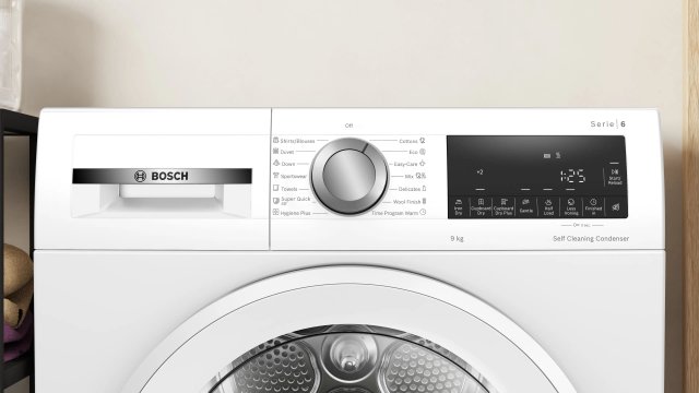 Bosch WQG14591BY Serie 6 hőszivattyús szárítógép, 9kg, Self Cleaning, Autodry, D - Szárítógép