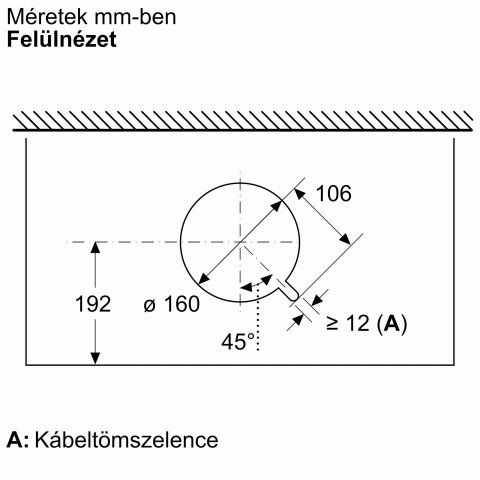 Bosch DBB99ET65 integrált páraelszívó 90cm, fekete üveg, 898/705m3, A, SmartHood - Páraelszívó
